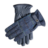 Men S Heritage Cashmere Lined Abraham Moon Tweed And Deerskin Leather Gloves