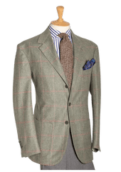 Tweed Single Breasted Jacket With Pink Check