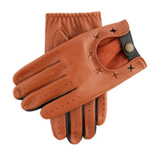 Men S The Suited Racer Two Colour Leather Driving Gloves