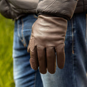 Men S Water Resistant Fleece Lined Leather Shooting Gloves