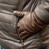 Men S Water Resistant Fleece Lined Leather Shooting Gloves