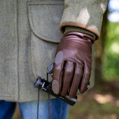 Men S Heritage Water Resistant Silk Lined Left Hand Leather Shooting Gloves