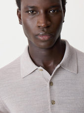Pull Col Polo En Laine M Rinos M Lang E Beige