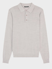 Pull Col Polo En Laine M Rinos M Lang E Beige