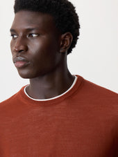 Pull Col Rond En Laine M Rinos M Lang E Rouge