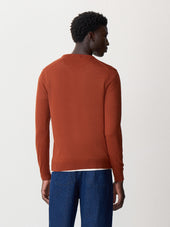 Pull Col Rond En Laine M Rinos M Lang E Rouge