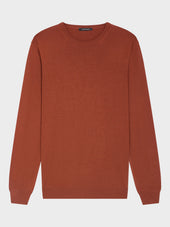 Pull Col Rond En Laine M Rinos M Lang E Rouge