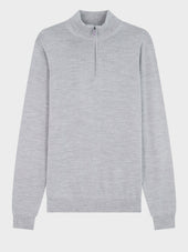 Pull Col Zipp En Laine M Rinos M Lang E Grise