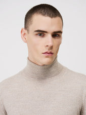 Pull Col Roul En Laine M Rinos M Lang E Beige