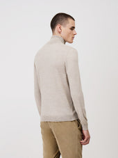 Pull Col Roul En Laine M Rinos M Lang E Beige