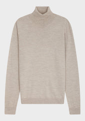 Pull Col Roul En Laine M Rinos M Lang E Beige