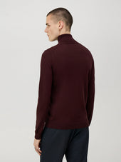 Pull Col Roul En Laine M Rinos M Lang E Bordeaux