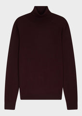 Pull Col Roul En Laine M Rinos M Lang E Bordeaux