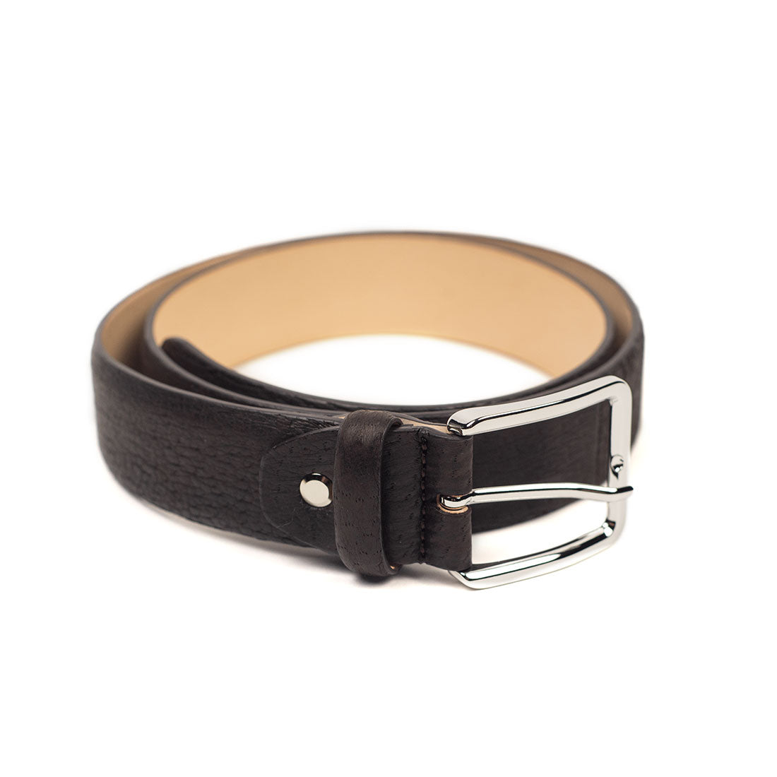 Peccary Belt Dark Brown