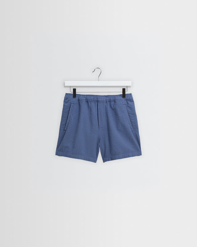 Mescal - Blue Cotton Seersucker Shorts