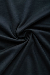 Silk Cotton Long Sleeve Crew Neck T-Shirt Midnight