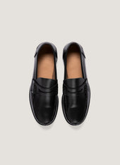 Men's Leather Loafer in Black