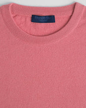 Pink Crew Neck Cashmere Sweater