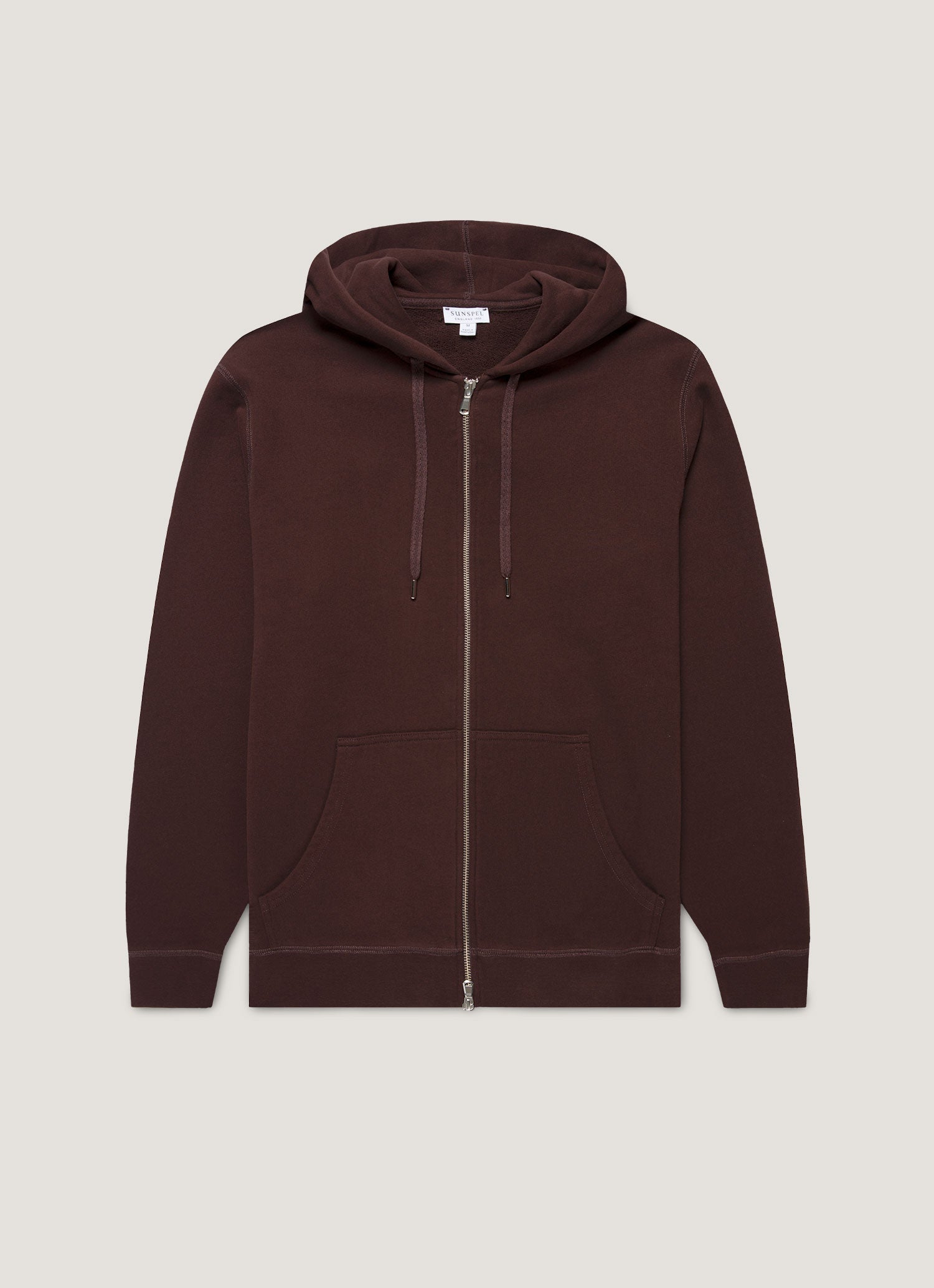 Men S Loopback Zip Hoodie In Truffle