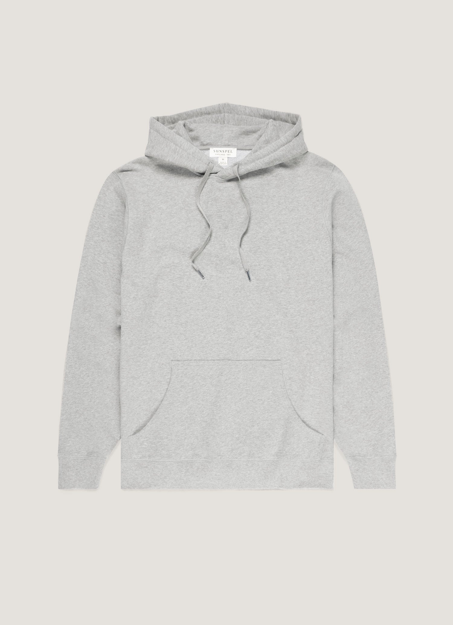 Men S Loopback Hoodie In Grey Melange
