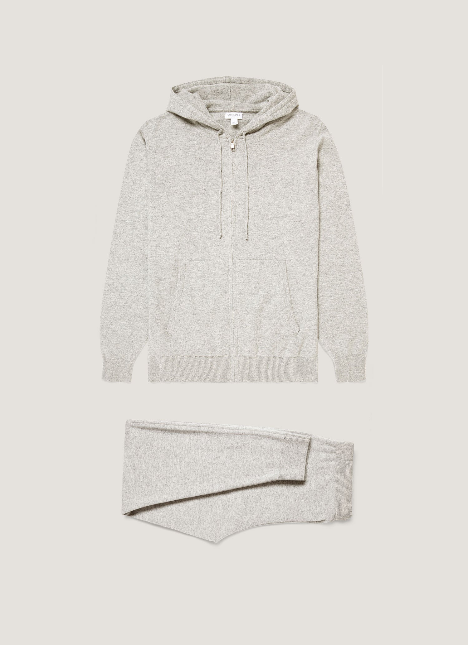 Men S Cashmere Lounge Set In Grey Melange