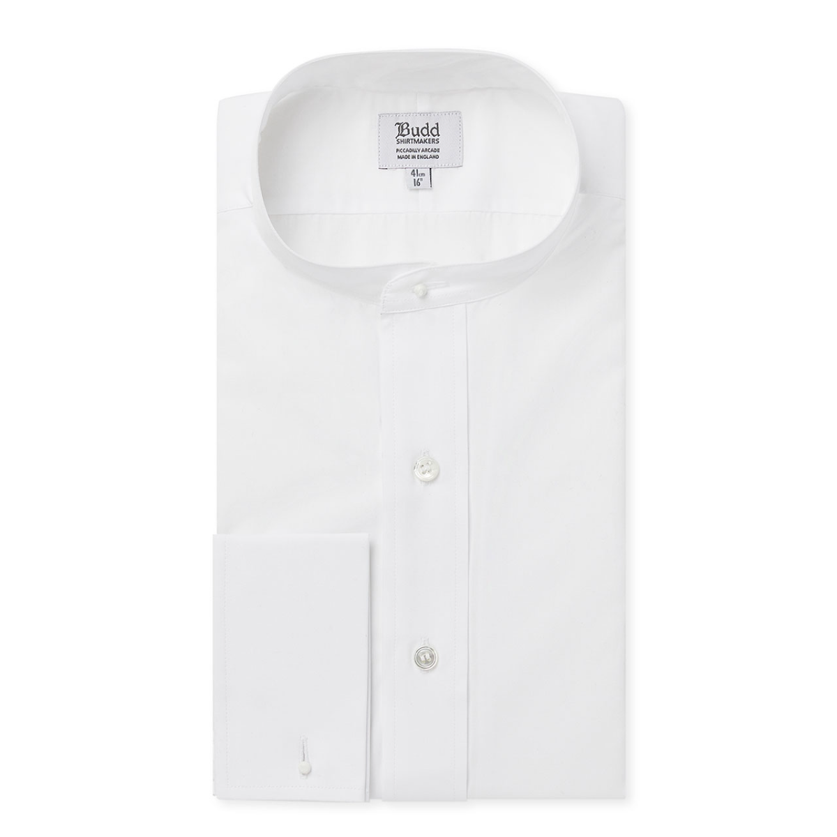 Tailored Neckband Poplin Shirt