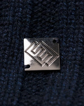 Mid Cashmere Beanie Logo Detail