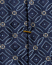 Mid Geometric Silk Tie