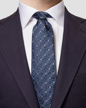 Mid Geometric Silk Tie