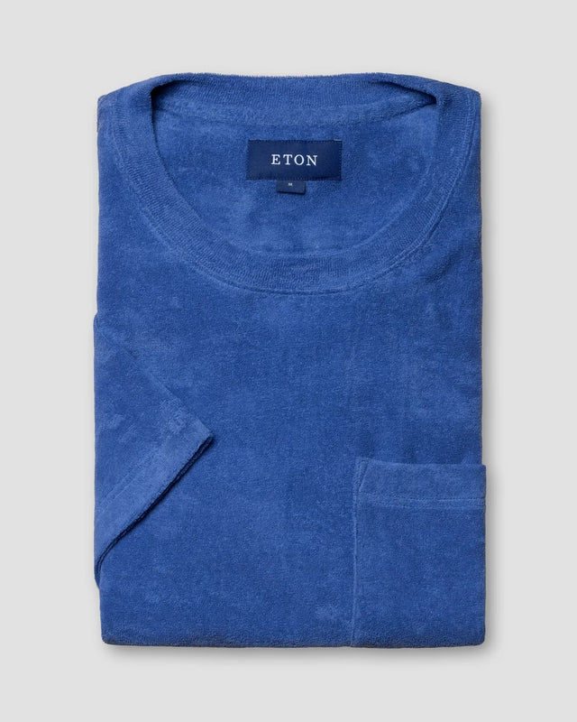 Mid Blue Terry T-Shirt - Eton