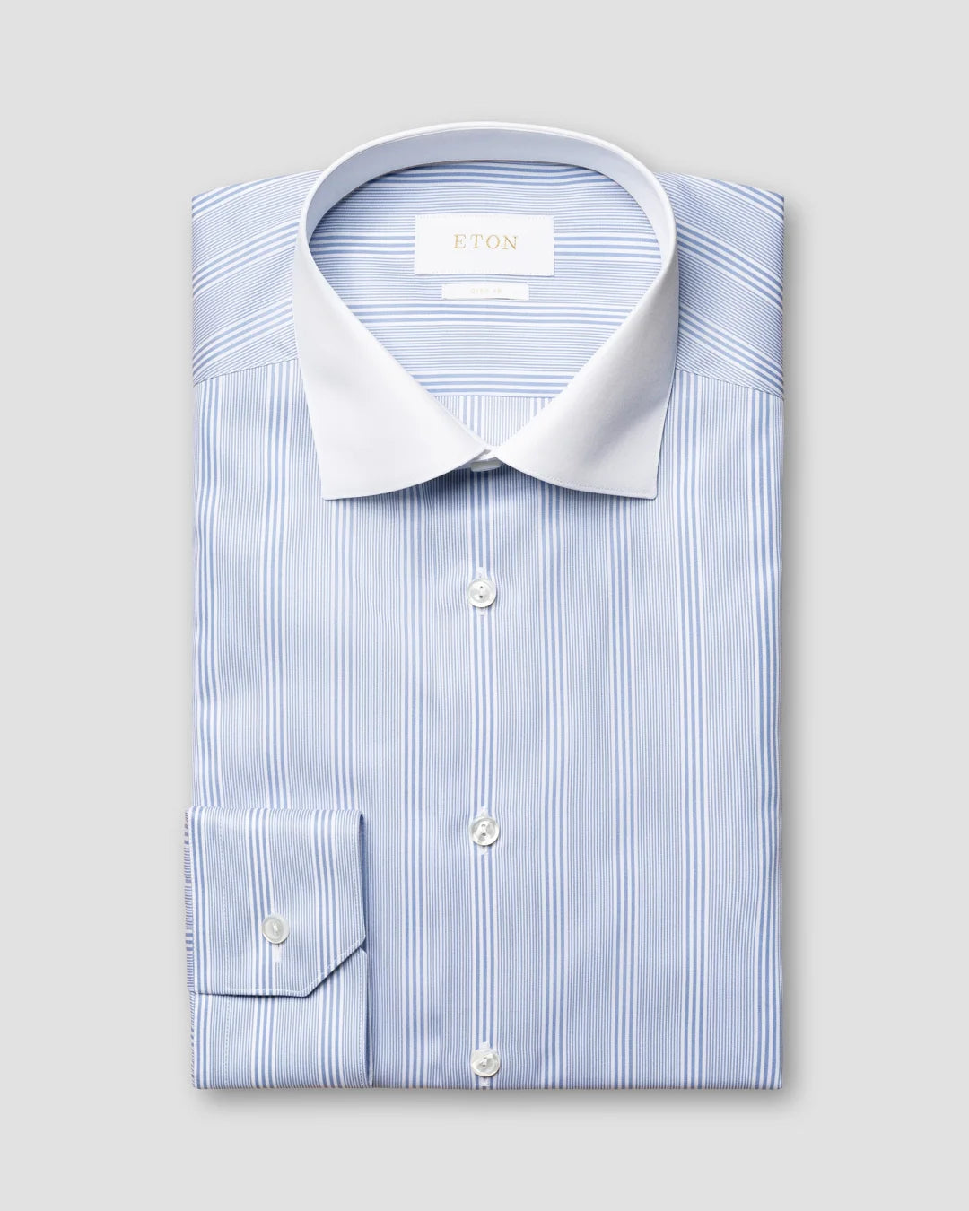 Wide Striped Giza 45 Shirt Eton