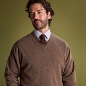 Mid V Neck Cashmere Sweater