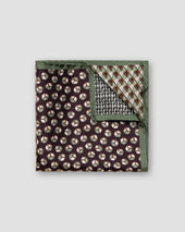 Green Four-Side Silk Pocket Square