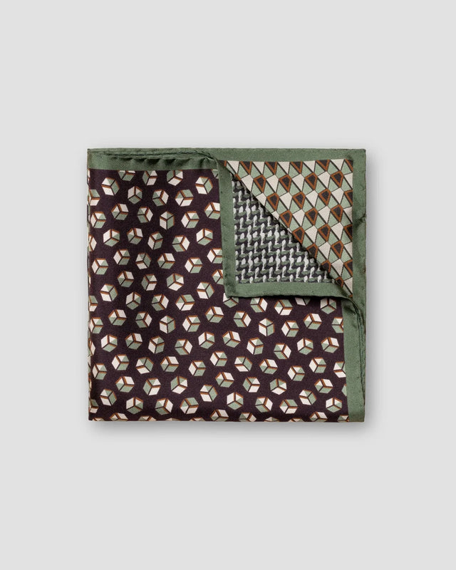 Green Four-Side Silk Pocket Square