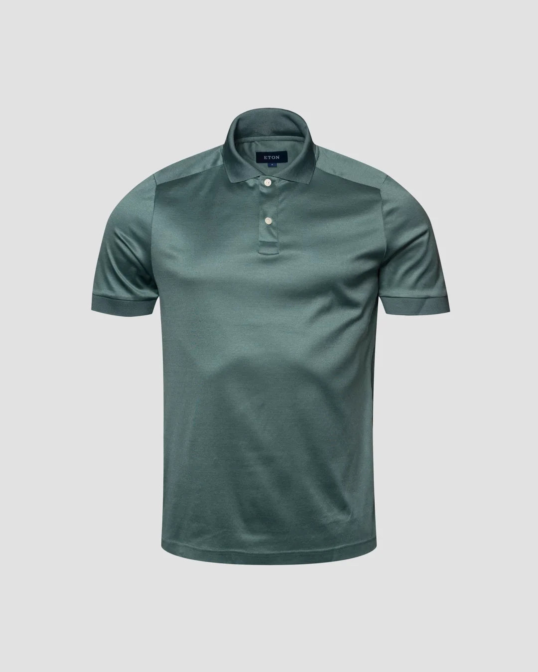 Green Filo Di Scozia Polo Shirt Short Sleeve Eton