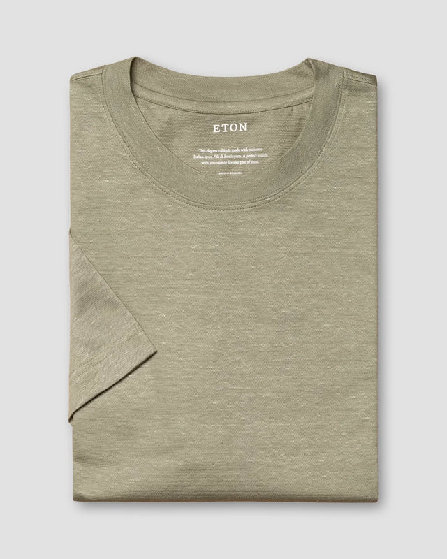 Green Cotton-linen T-shirt - Eton