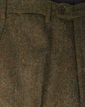 Mid Green Pure Wool Trousers