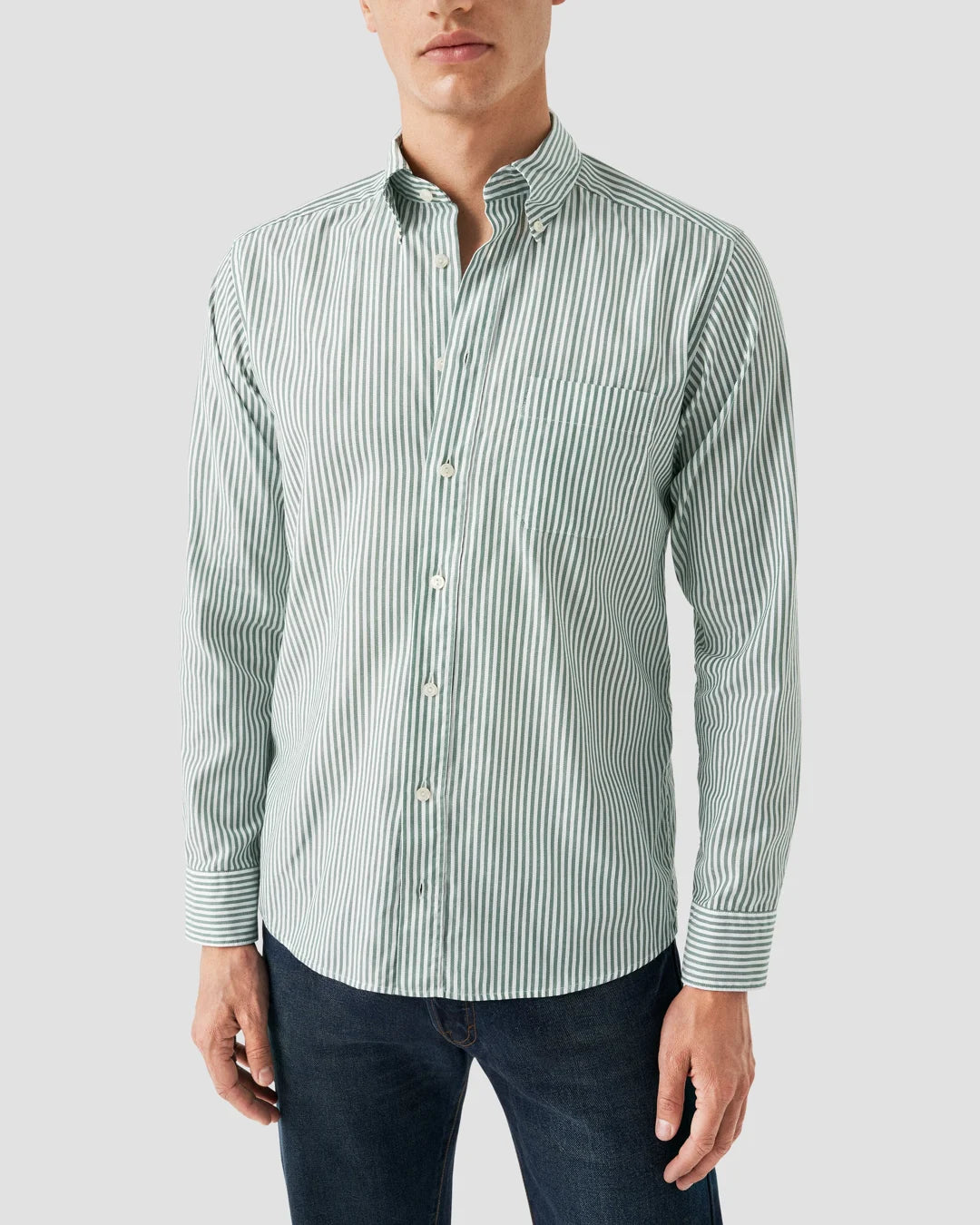 Striped Oxford Shirt Eton