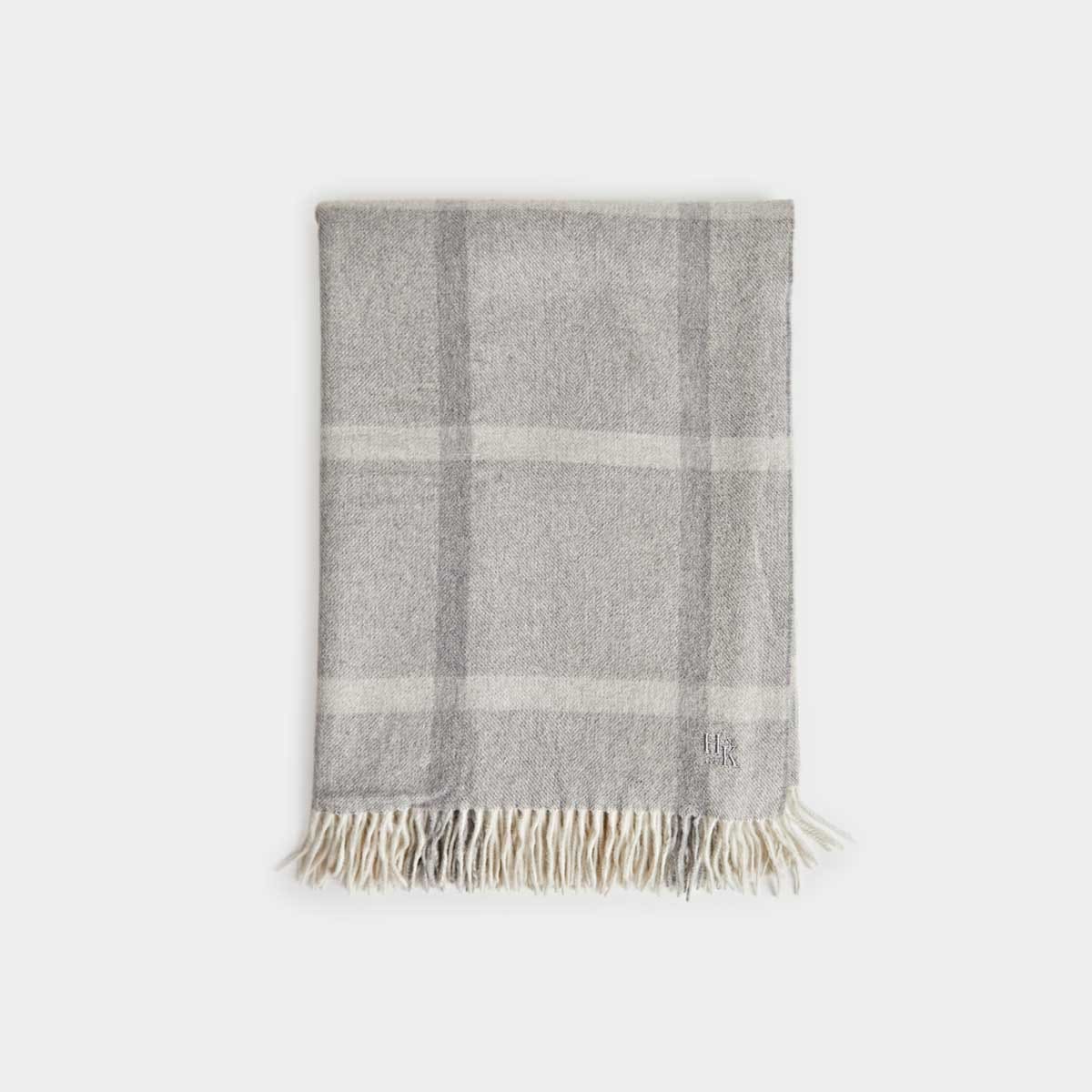Mid Pane Check Cashmere Shawl