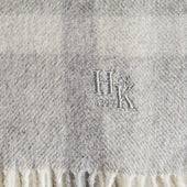 Mid Pane Check Cashmere Shawl