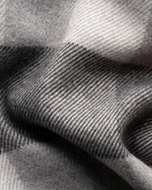 Check Merino Wool Scarf