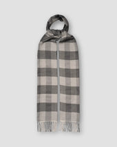 Check Merino Wool Scarf