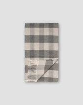 Check Merino Wool Scarf