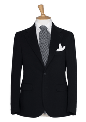 Midnight Blue Unstructured Cashmere Jacket