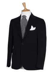 Midnight Blue Unstructured Cashmere Jacket
