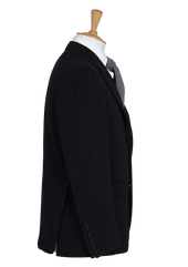 Midnight Blue Unstructured Cashmere Jacket