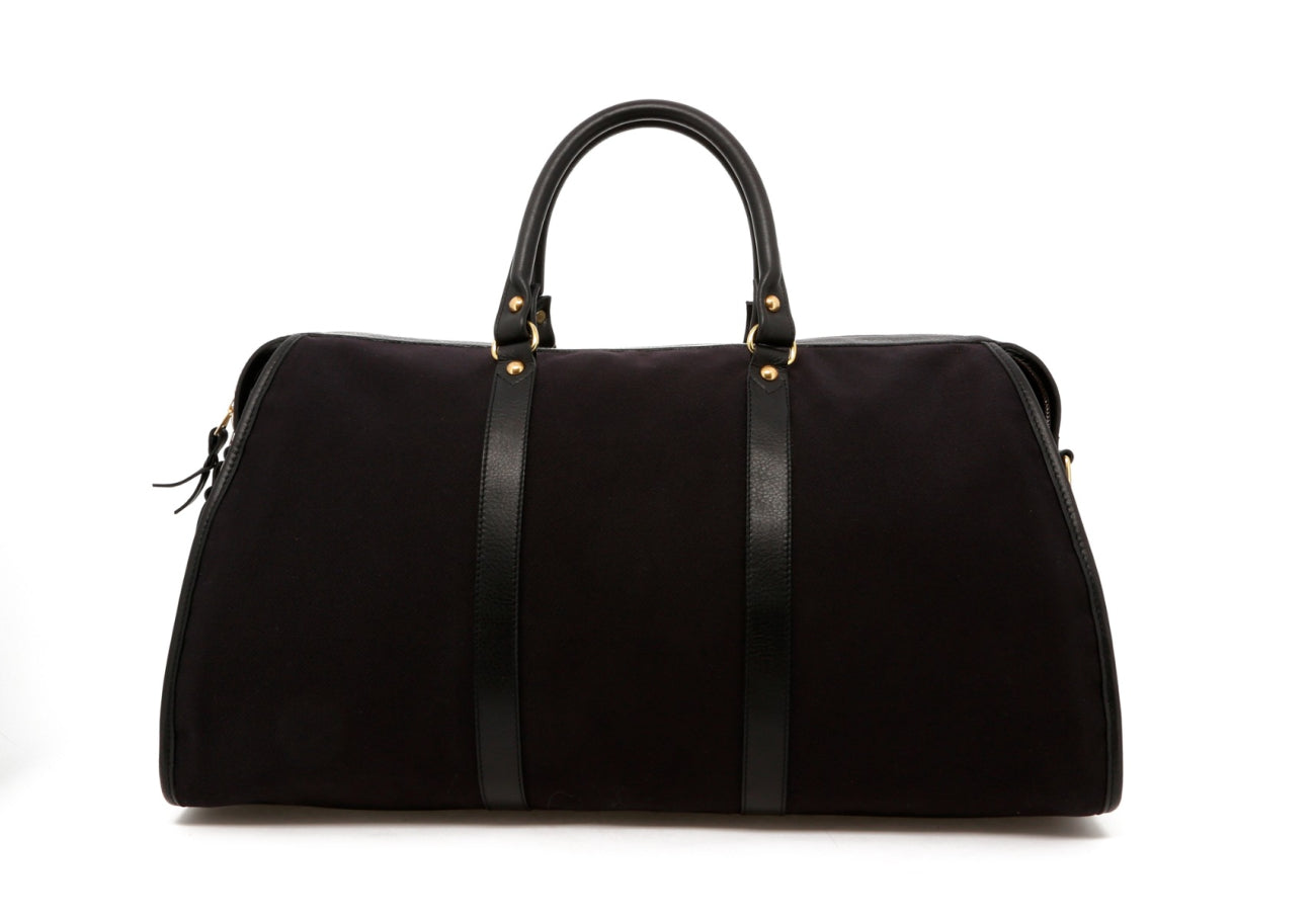 Hampton Duffle - Midnight/Black Trim - Sunbrella Tweed