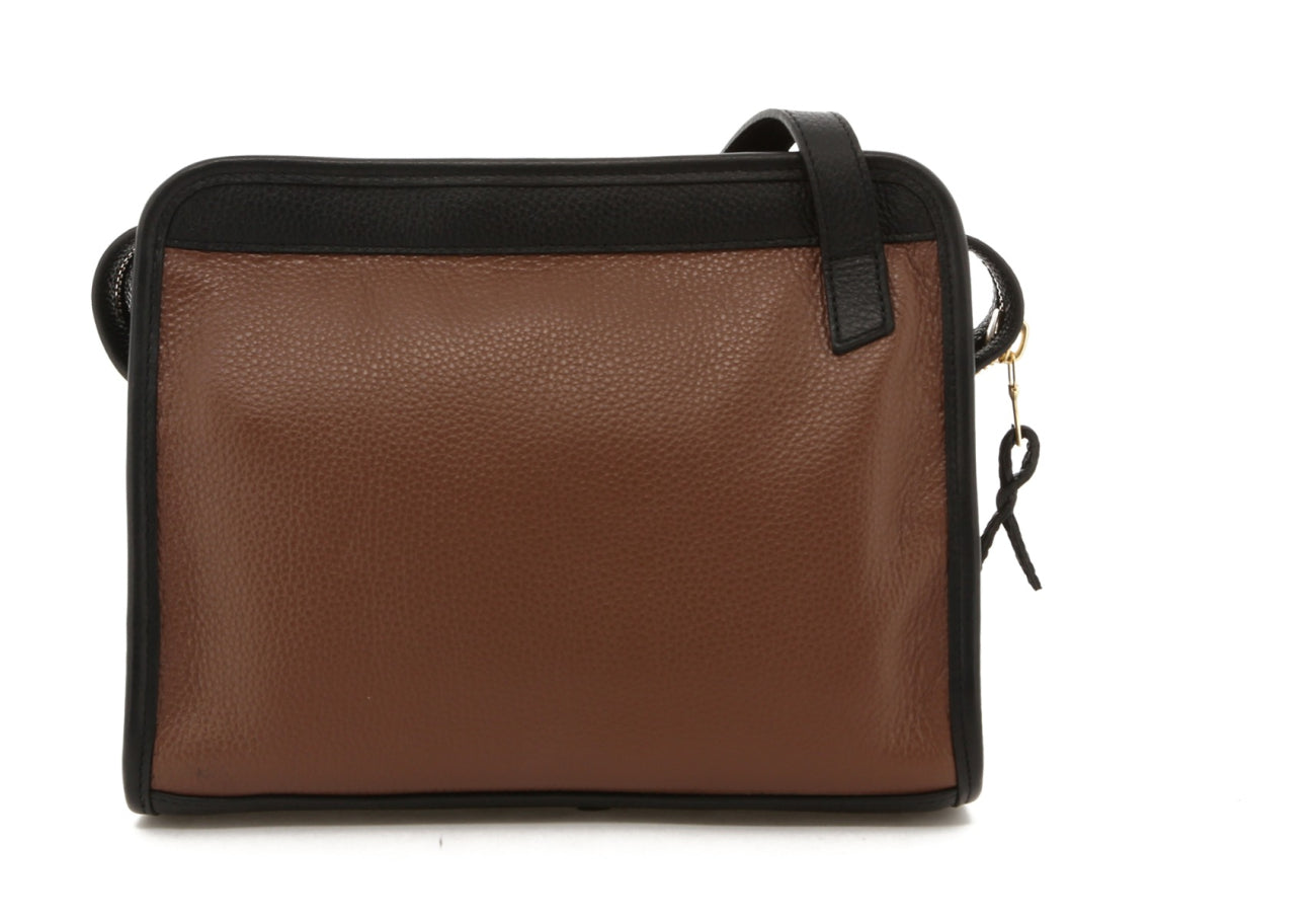 Blazer Bag Milk Black Pebbled Leather