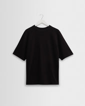 Milton - Black Organic Compact Cotton T-Shirt