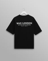 Milton - Black Stacked Text Graphic Organic Cotton T-Shirt